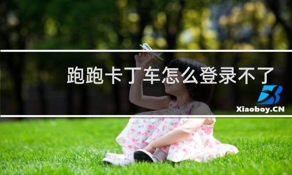 跑跑卡丁车怎么登录不了