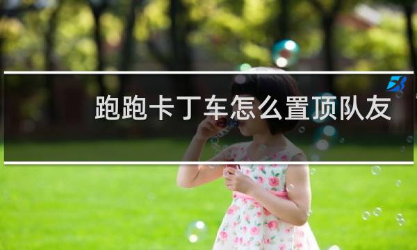 跑跑卡丁车怎么置顶队友