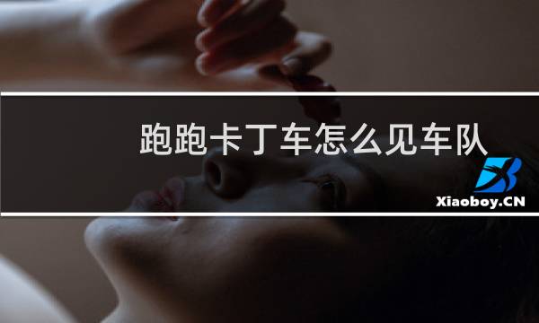 跑跑卡丁车怎么见车队