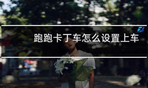 跑跑卡丁车怎么设置上车