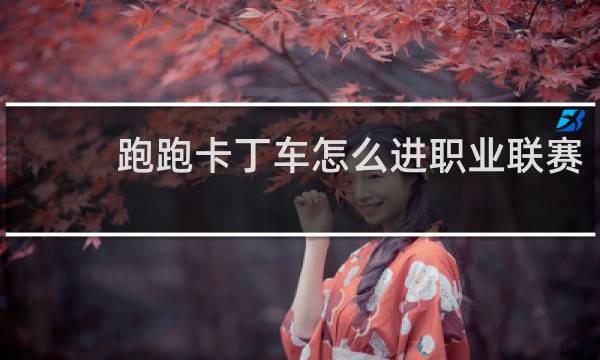 跑跑卡丁车怎么进职业联赛