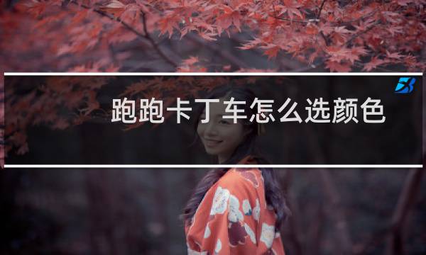 跑跑卡丁车怎么选颜色