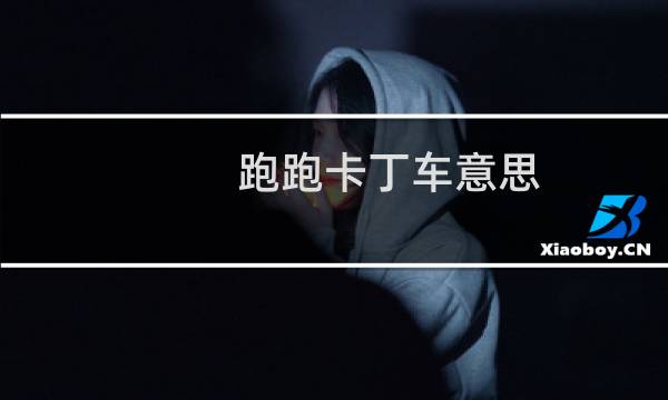 跑跑卡丁车意思