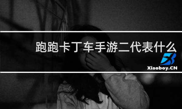 跑跑卡丁车手游二代表什么