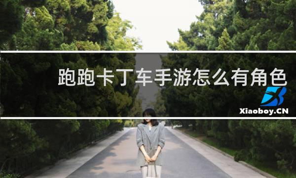 跑跑卡丁车手游怎么有角色