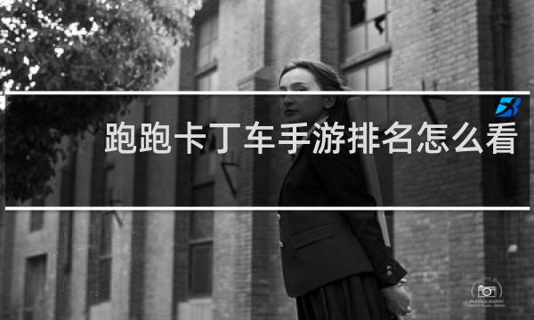 跑跑卡丁车手游排名怎么看