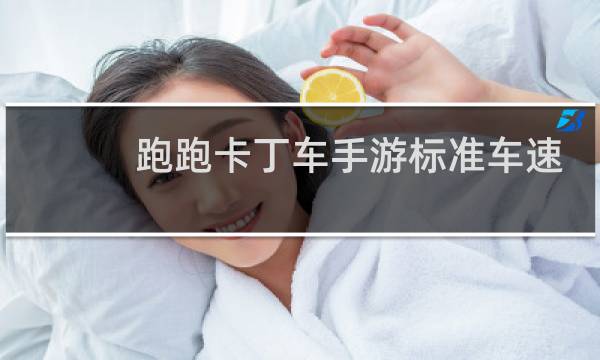 跑跑卡丁车手游标准车速