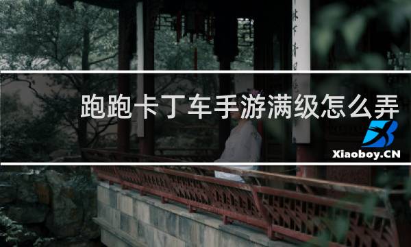跑跑卡丁车手游满级怎么弄