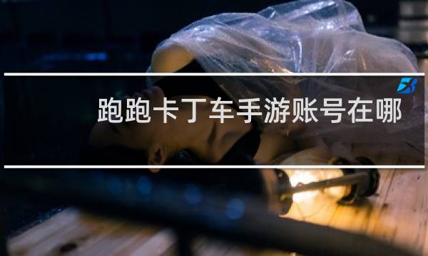 跑跑卡丁车手游账号在哪