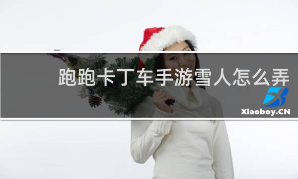 跑跑卡丁车手游雪人怎么弄