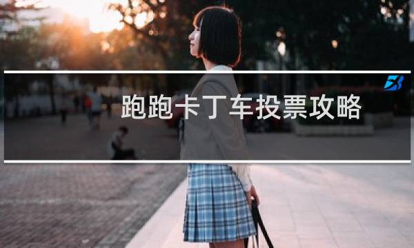 跑跑卡丁车投票攻略