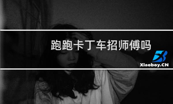 跑跑卡丁车招师傅吗