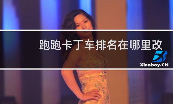跑跑卡丁车排名在哪里改
