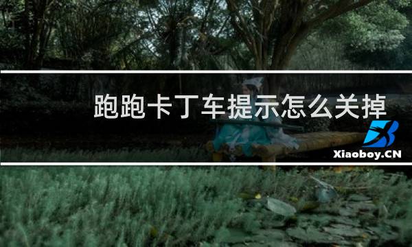 跑跑卡丁车提示怎么关掉