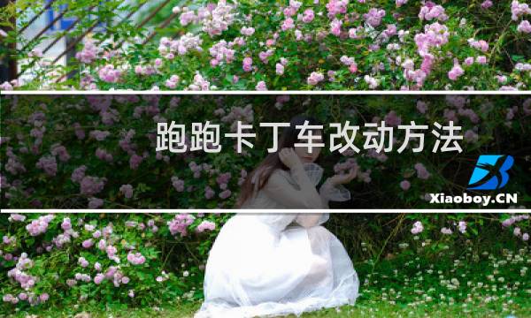 跑跑卡丁车改动方法