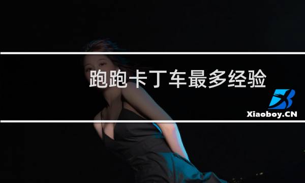 跑跑卡丁车最多经验