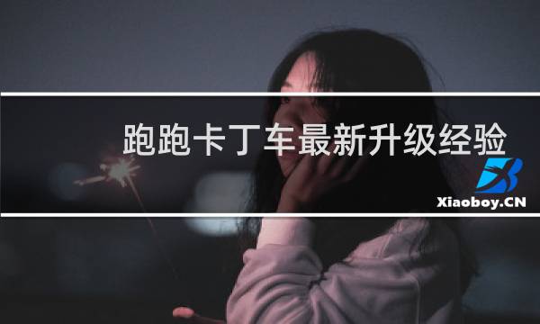 跑跑卡丁车最新升级经验