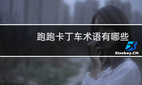 跑跑卡丁车术语有哪些