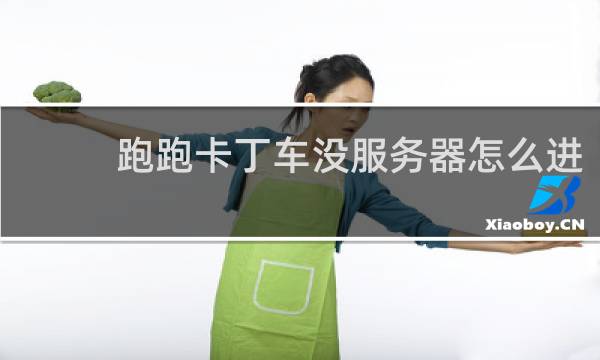 跑跑卡丁车没服务器怎么进