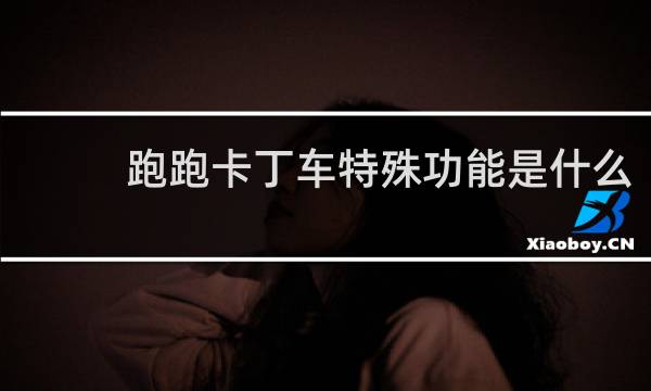 跑跑卡丁车特殊功能是什么