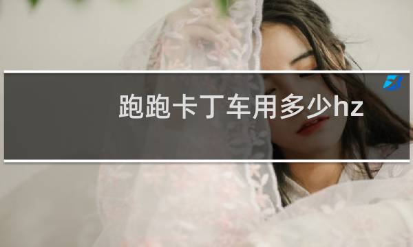 跑跑卡丁车用多少hz