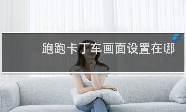 跑跑卡丁车画面设置在哪