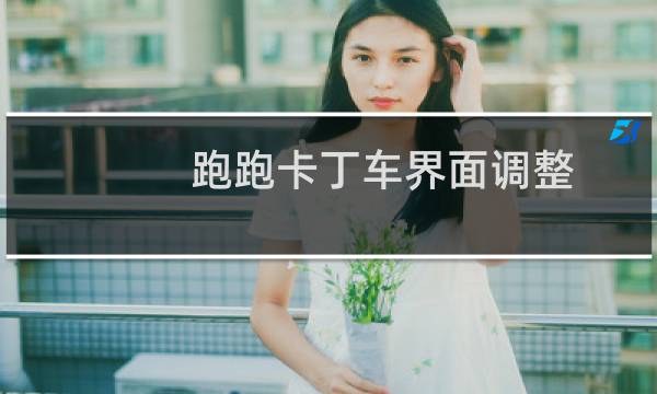 跑跑卡丁车界面调整