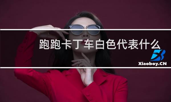跑跑卡丁车白色代表什么