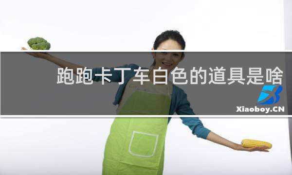 跑跑卡丁车白色的道具是啥