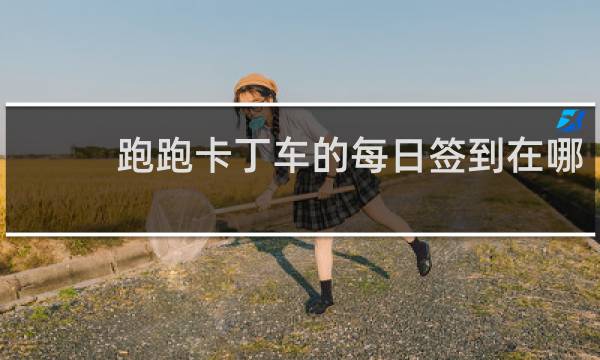 跑跑卡丁车的每日签到在哪