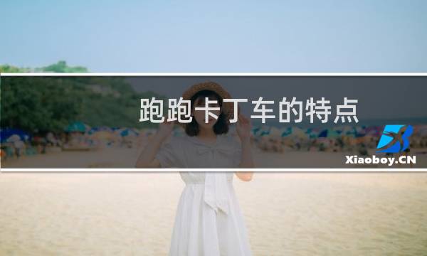 跑跑卡丁车的特点