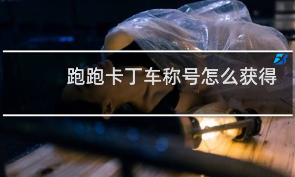 跑跑卡丁车称号怎么获得