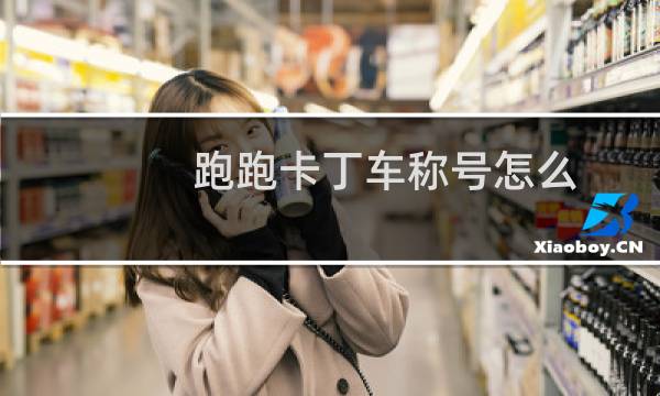 跑跑卡丁车称号怎么