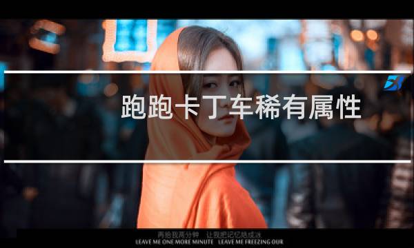 跑跑卡丁车稀有属性