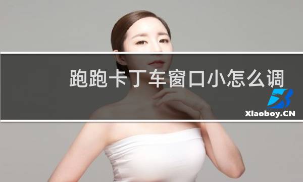 跑跑卡丁车窗口小怎么调