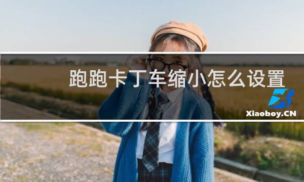 跑跑卡丁车缩小怎么设置