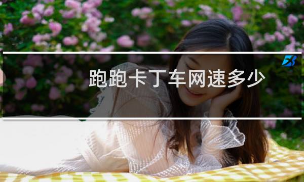 跑跑卡丁车网速多少