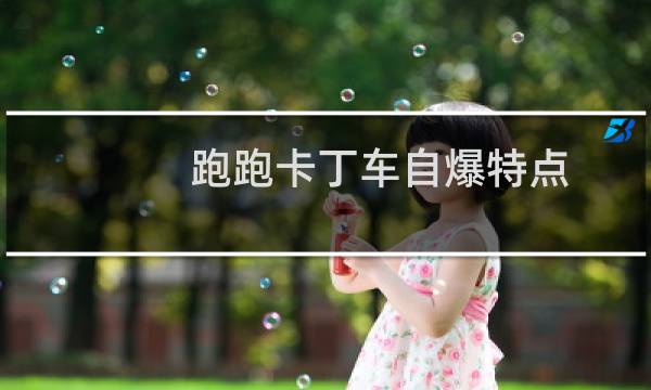 跑跑卡丁车自爆特点