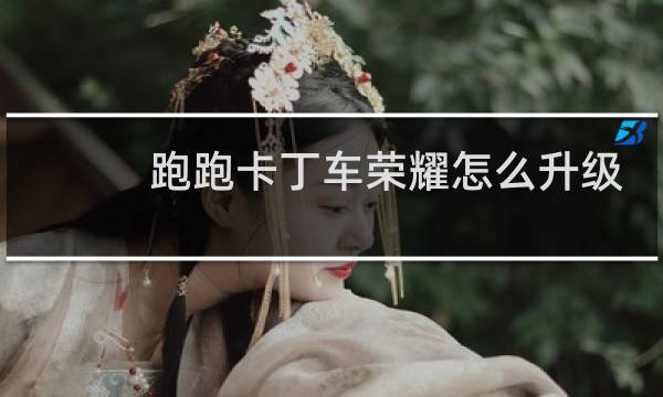 跑跑卡丁车荣耀怎么升级