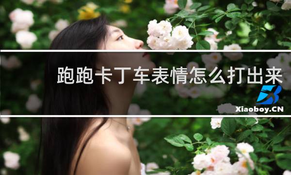 跑跑卡丁车表情怎么打出来