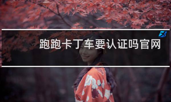 跑跑卡丁车要认证吗官网