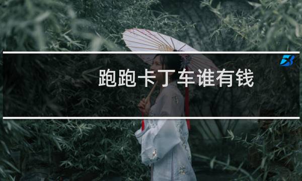 跑跑卡丁车谁有钱