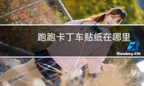 跑跑卡丁车贴纸在哪里