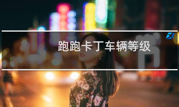 跑跑卡丁车辆等级