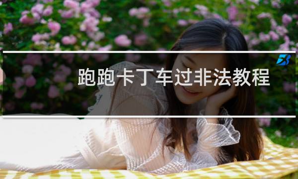 跑跑卡丁车过非法教程