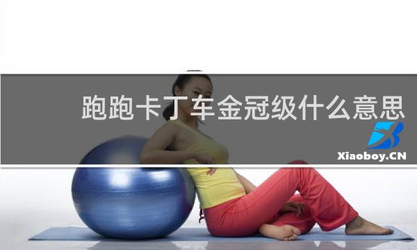 跑跑卡丁车金冠级什么意思