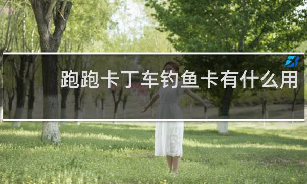 跑跑卡丁车钓鱼卡有什么用