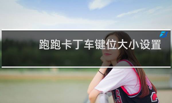 跑跑卡丁车键位大小设置
