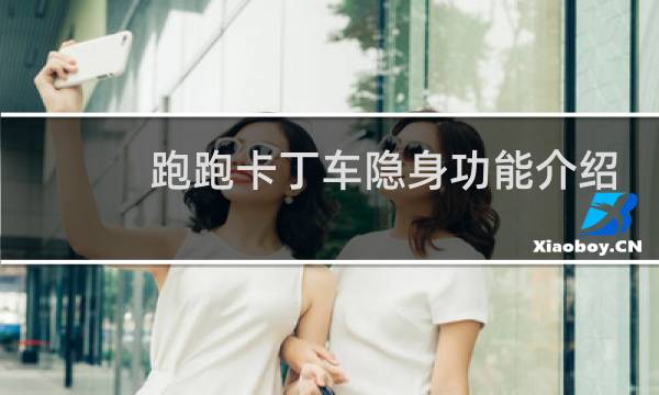 跑跑卡丁车隐身功能介绍