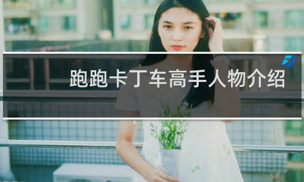跑跑卡丁车高手人物介绍